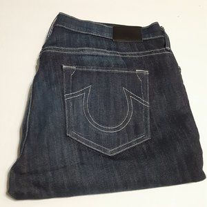 True Religion Women's Halle Mid Rise Super Skinny Cropped Jeans in size 31